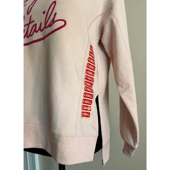 Wildfox But First, Cocktails Statement Sweatshirt sz XS - Picture 2 of 4